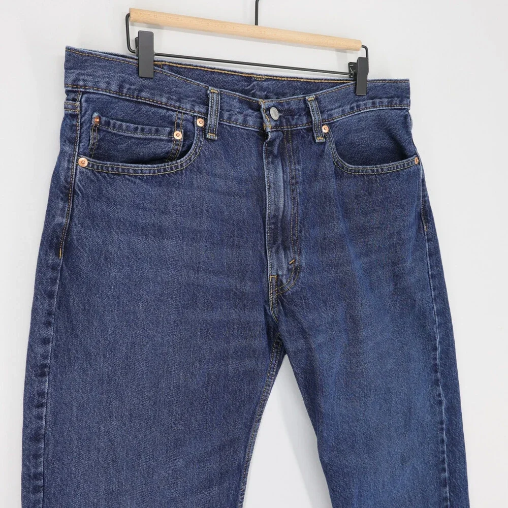 Levis 555 Jeans Mens 36x30 Blue Relaxed Straight Denim Pants